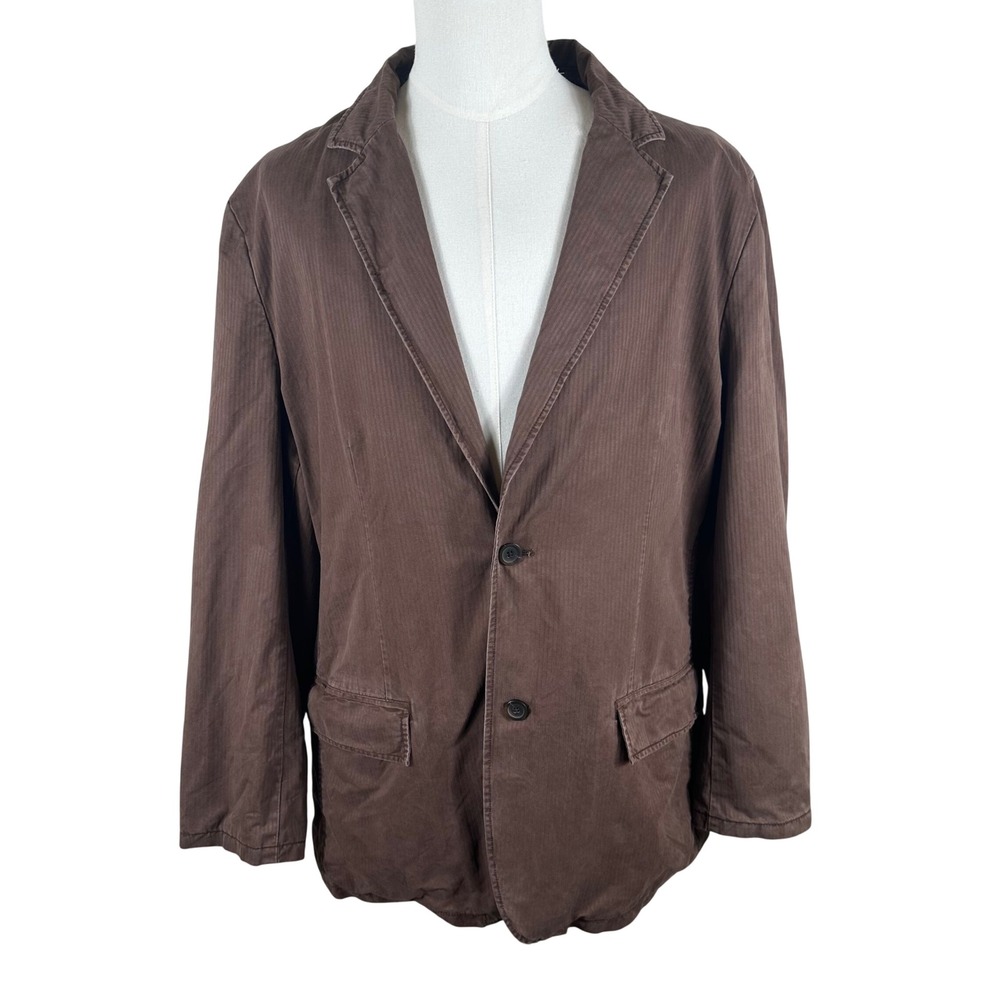 Mossimo Brown Blazer Sport Coat Mens 3XL Dark Academia Preppy Tailored Jacket 3X